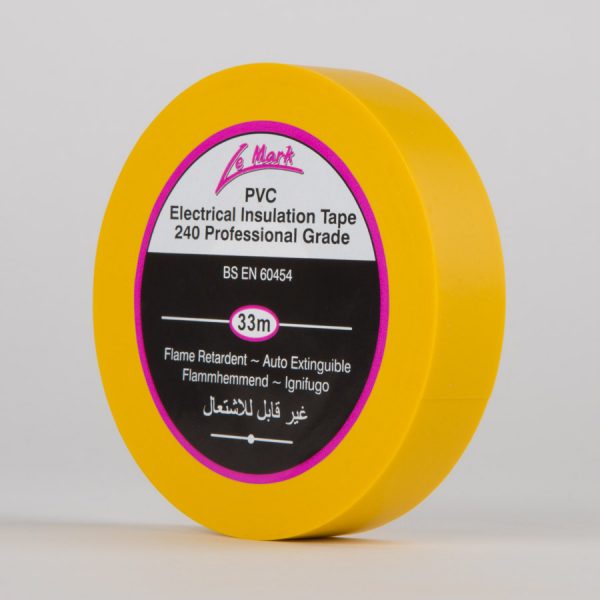 PVC-Electrical-Insulation-Tape-19mm-Yellow