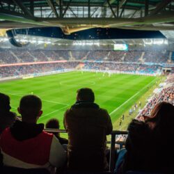 football match crowd view